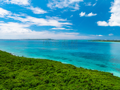 宫古岛,日本,冲绳县,城堡,天文台,海景,岛,自然界的状态,热带气候,云