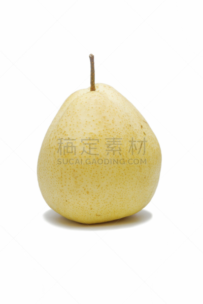梨,白色背景,绿色,分离着色,清新,一个物体,背景分离,食品,泰国,熟的