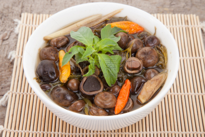 气压计,球,蘑菇,泰国,泡芙,蘑菇汤,人造的,星裂硬皮马勃,罗望子,自然