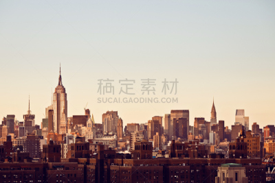 城市天际线,纽约州,水平画幅,无人,户外,顶部,都市风景,著名景点,街道,河流