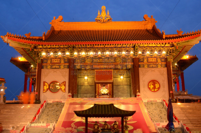 寺庙,夜晚,chinese temple dog,道教,犹太教会堂,纪念碑,天空,灵性,古老的,东亚