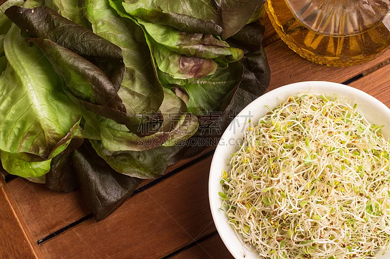 紫花苜蓿芽 碗 紫花苜蓿 自然 水平画幅 无人 有机食品 堆 成分 种子图片素材下载 稿定素材