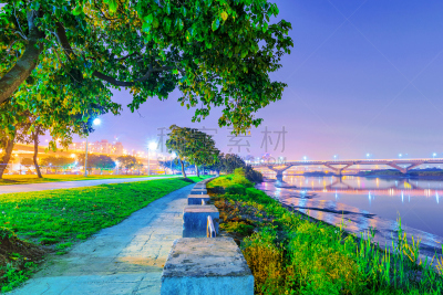 风景,,公园,长椅,水平画幅,夜晚,旅行者,户外,都市风景,自然公园
