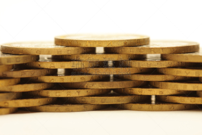 白色,黄金,分离着色,俄罗斯卢布,背景分离,堆,存钱罐,金属,铜,慈善救济