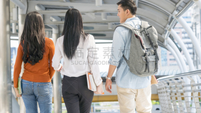 青少年,户外,女商人,人,背面视角,智慧,仅成年人,青年人,白色,专业人员