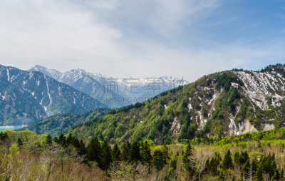 日本阿尔卑斯山脉,立黑山部阿尔卑斯山脉路线,山脉,黑部市,室堂,富山,富山县,长野县,雪山,天空