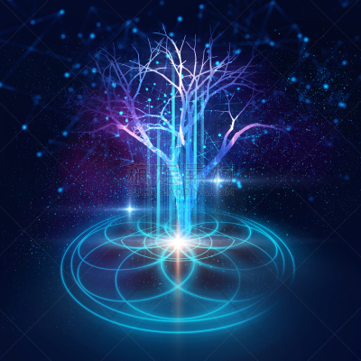 绘画插图,技术,数字化显示,背景聚焦,未来,无人,科学,几何形状,想法,条纹