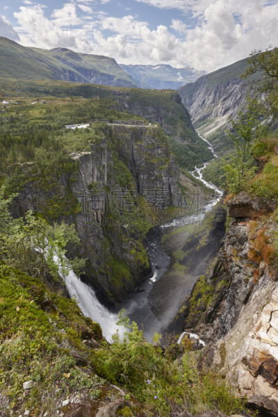 voringsfossen,挪威,户外,埃德峡湾,哈当厄尔高原国家公园,垂直画幅,无人,北欧,欧洲,摄影