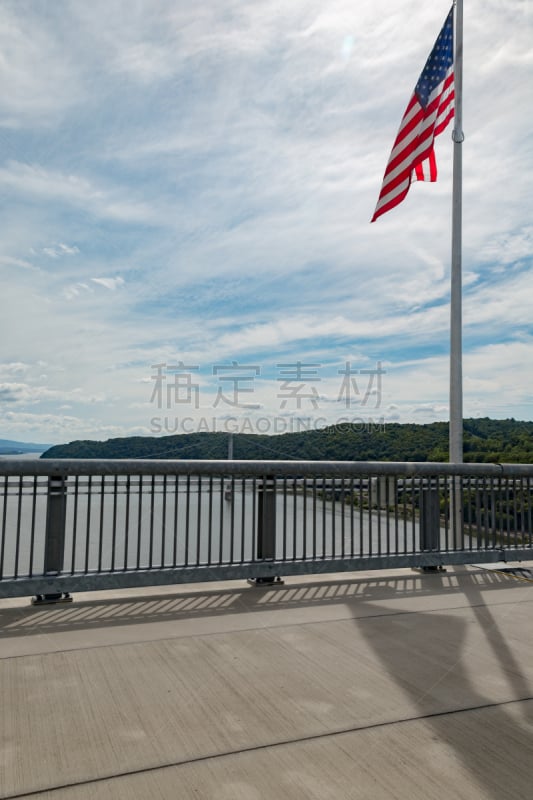 空中走廊,哈德逊河,在上面,垂直画幅,达切斯县,旅游目的地,美国中大西洋地区,无人,纽约州,夏天