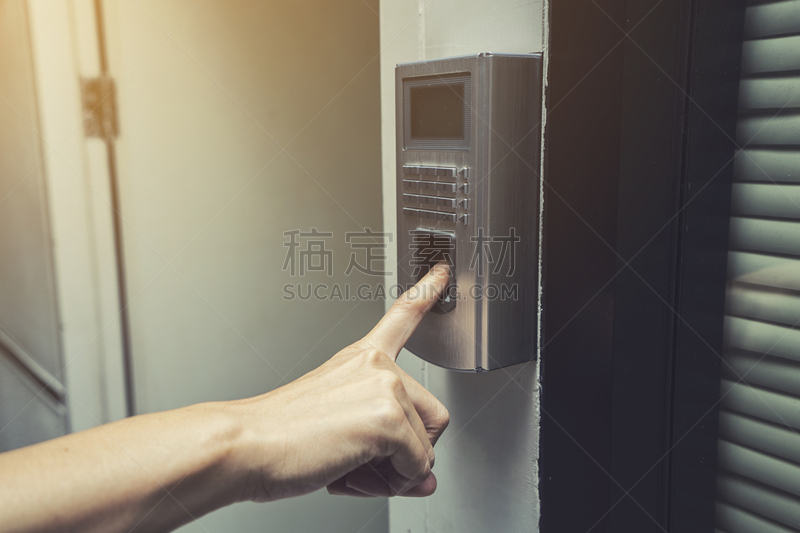 指纹,易接近性,办公大楼,安全码,生物识别,拇指,身份,传感器,密码,建筑物门