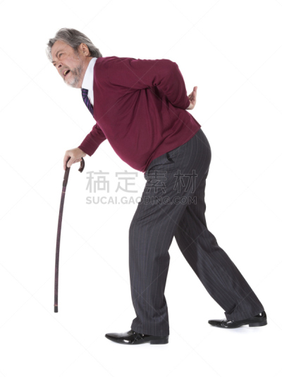 手杖,老年男人,风湿病,关节炎,不舒服,垂直画幅,悲痛,脊柱,情绪压力,努力