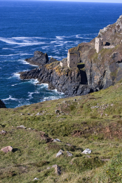 tin mine,英格兰,海岬,岩石,垂直画幅,采矿业,康沃尔,建筑,无人,矿