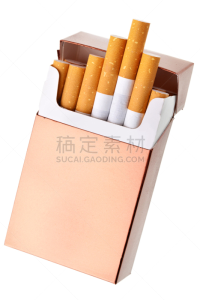 烟盒,无人,白色背景,香烟,背景分离,一个物体,空白的,垂直画幅,图像,留白
