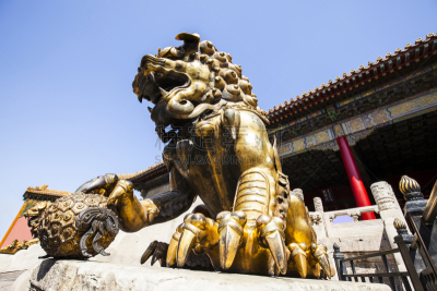 故宫,博物馆,宫殿,北京犬,古代,禁止的,古典风格,东,世界遗产,狮子