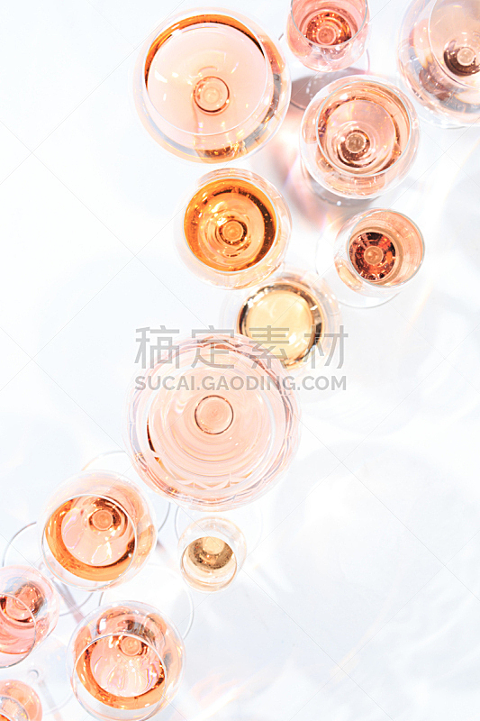 淡红葡萄酒,大量物体,概念,多样,葡萄酒杯,葡萄酒,酒窖,玻璃杯,酒瓶,粉色