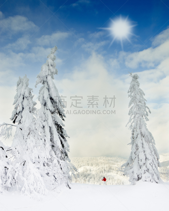 冬天,斯洛伐克,山脉,滑雪场,垂直画幅,天空,度假胜地,云,山,雪