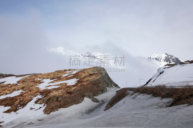 汤普森山口,自然,美国,非都市风光,旅游目的地,水平画幅,地形,雪,无人,公路