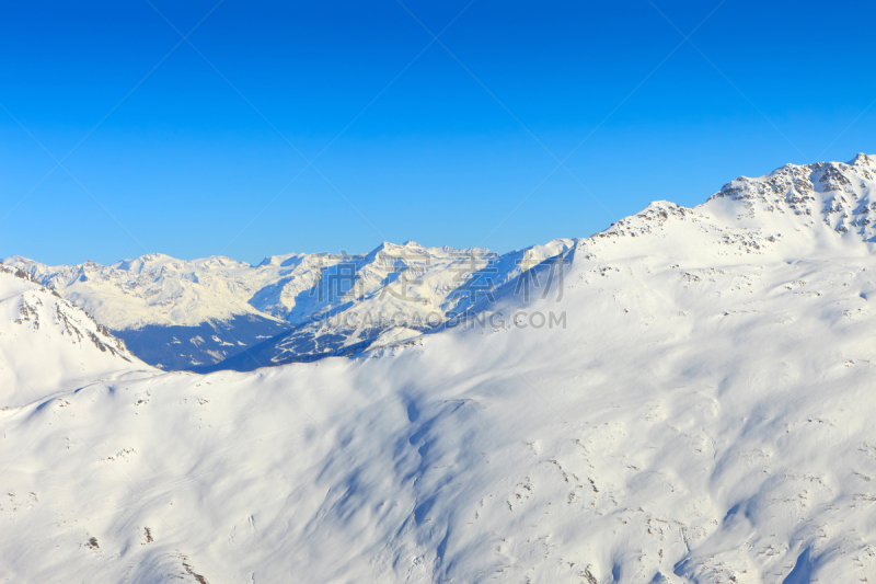 多洛米蒂山脉,丽晖谷,天空,留白,水平画幅,山,雪,滑雪坡,户外,耕地