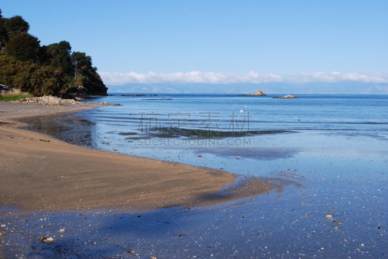 凯特里特里,新西兰,海湾,水平画幅,无人,海岸地形,户外,尼尔森区,海滩,彩色图片