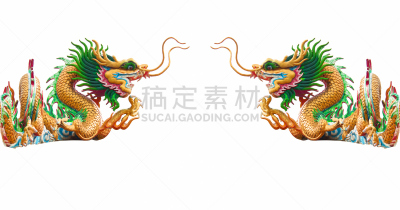 龙,雕像,白色背景,刺刀,水平画幅,无人,蓝色,符号,巨大的,华丽的
