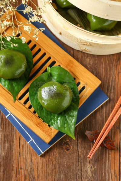 传统,食品,饭团,清明节,绿色,球体,米,蒸菜,填塞料,南