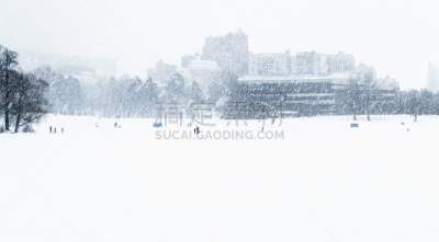 湖,人,城市,大风雪,沙画,旋风,壁画,水平画幅,纹理效果,无人
