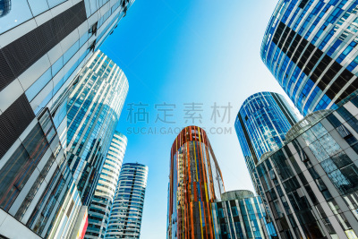 三里屯,著名景点,办公大楼,soho区,从南路,流线型,中国中北部,北京,水平画幅,工作场所