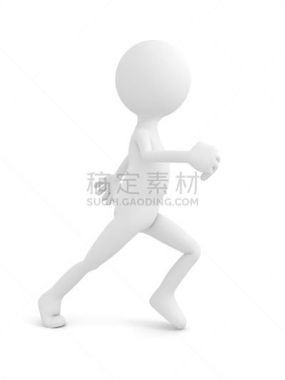 白色,三维图形,男人,垂直画幅,卡通,充满的,培训课,运动,一个物体,商务