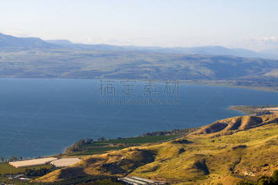 提比略湖,风,水平画幅,山,户外,湖,叙利亚,人的眼睛,高处,看