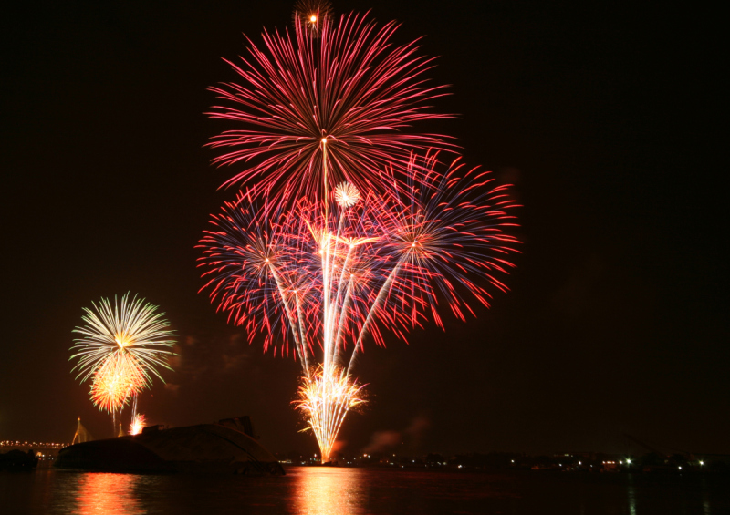 传统节日,城市,水平画幅,夜晚,无人,宫殿,2015年,放焰火,雾,摄影预览效果