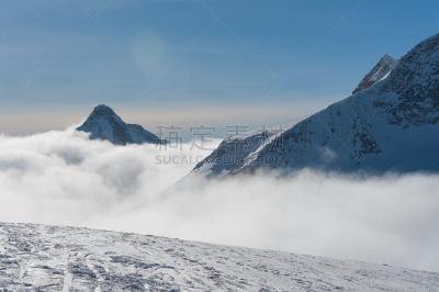 hintertux glacier,齐勒谷,度假胜地,冬季运动,水平画幅,雪,无人,户外,山脉,高处