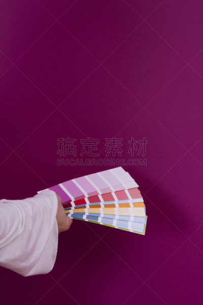 墙,色板,紫色,多样,手牵手,垂直画幅,新的,业主,家庭生活,白人