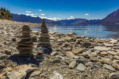 新西兰,哈威亚湖,山,新西兰南岛,全景,瓦纳卡,湖,户外,天空,新的