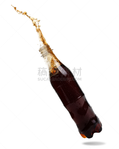 可乐,紧身上衣,碳酸饮料,冰块盘,飞溅的水滴,支柱,苏打,瓶子,垂直画幅,水