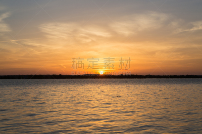 小马丁戴斯州立公园,德克萨斯,湖,戈登海港,日落湖,自然,水,州立公园,美国,水平画幅