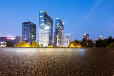 建筑外部,空的路,现代,杭州,浙江省,商务,城市生活,空的,沥青,交通
