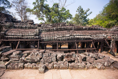 斑黛喀蒂寺,暹粒,柬埔寨,天女,卫塞节,吴哥窟,传统,世界遗产,建筑物门,著名景点