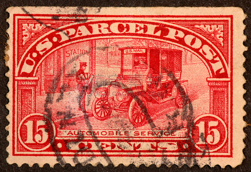 邮件,礼物,美国邮政,邮政工作人员,1920年-1929年,古董,水平画幅,古老的,古典式