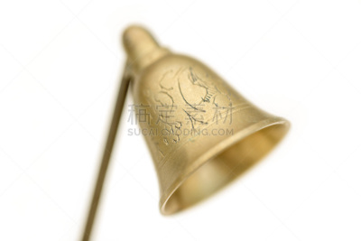 黄铜,烛花剪,华丽的,背景分离,英国,古董,设备用品,铃,白色,远古的