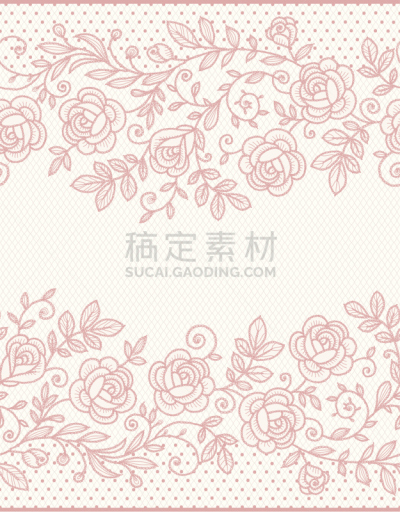 花边,玫瑰,四方连续纹样,法式印花布,结婚请柬,情人节卡,粉色,贺卡,留白,纹理效果