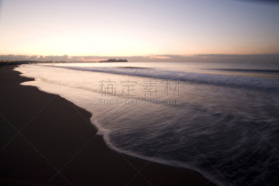 海滩,江之岛,藤泽市,自然,水平画幅,地形,无人,日本,早晨,东亚