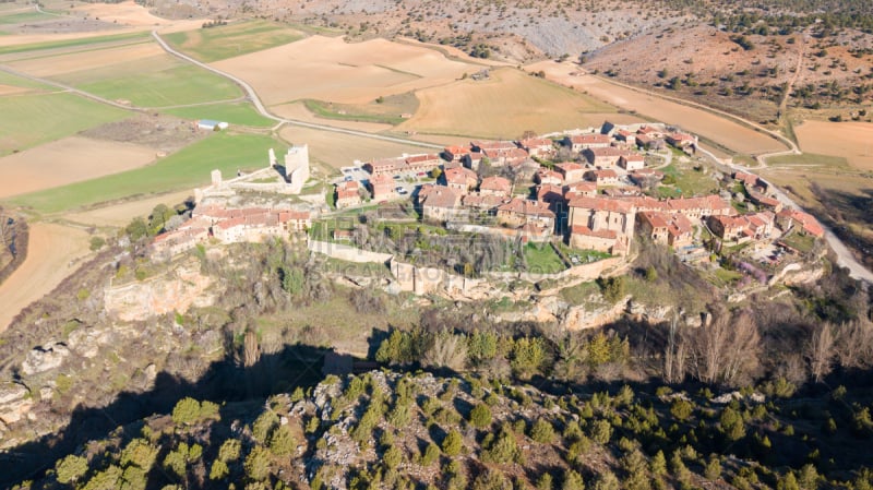 medieval village of calatañazor at soria province, Spain