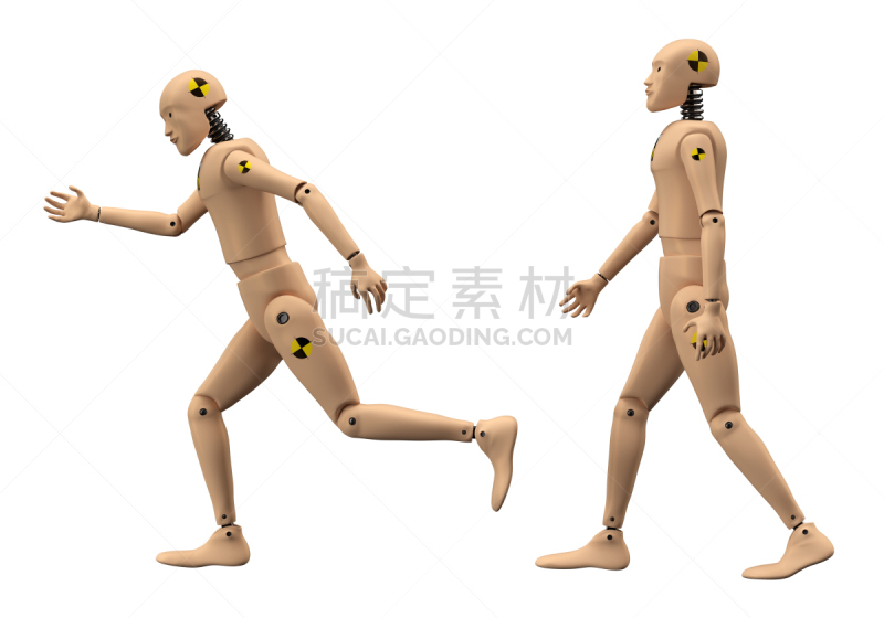 假人撞击测试,白色背景,硅树脂,秘密行动,剪贴路径,黄色,身体受伤,符号,背景分离,安全的