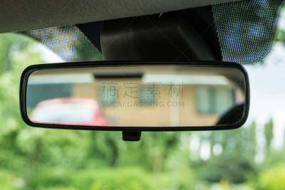 绿色,汽车,环境,汽车后视镜,汽车视镜,透过窗户往外看,在之后,陆用车,居住区,现代