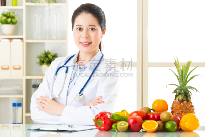 营养学家,蔬菜,水果,办公室,美,水平画幅,素食,美人,橙子