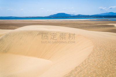 湖,沙丘,水,天空,褐色,水平画幅,山,沙子,无人,夏天
