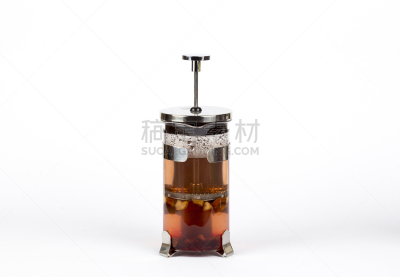 绿茶,白色背景,反差,分离着色,玫瑰果汁,甘菊花,洋甘菊茶,甘菊,茶杯,芳香的