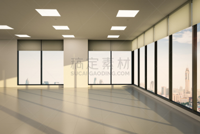 办公室,空的,推拉窗,通行指示灯,米色背景,空的路,天花板,走廊,太空,住宅房间