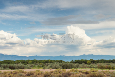 三笛亚山脉,天空,蓝色,云,圣德沃,圣迪阿峰,阿尔伯克基,伯纳利洛郡,新墨西哥,水平画幅