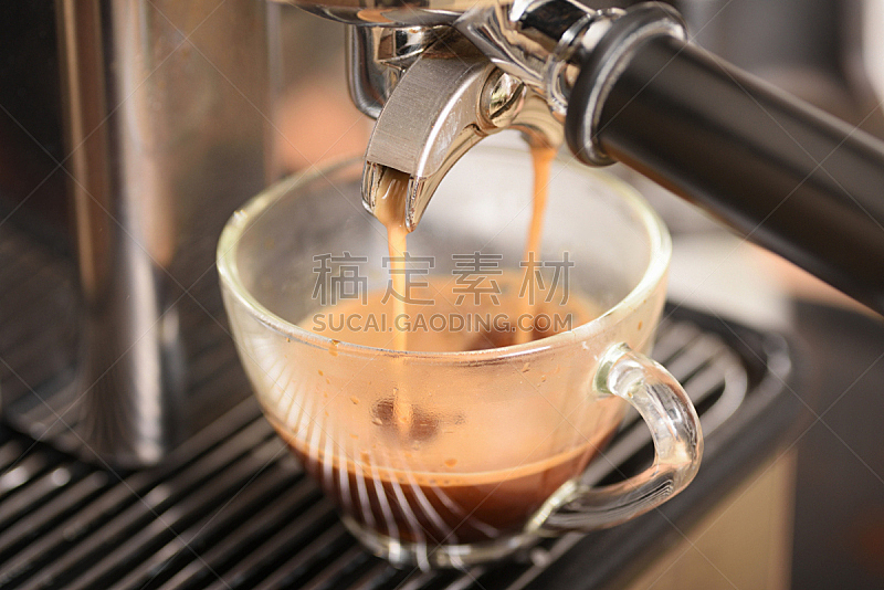杯,流水,高压蒸汽咖啡机,咖啡,咖啡机,饮料,清新,咖啡杯,热饮,泰国